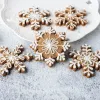Christmas Flake de flocon de biscuit Plunger Cutters Fondant Cake Moule Biscuit Sugarcraft Cake Decorating Tools