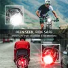 Bike Heckleuchte USB -geladene 6 Modi Fahrrad Scheinwerfer Hecklicht wasserdichte Fahrradfahrrad -Zyklus -Rücklicht -Fahrrad -Bike -Zubehör