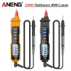 Aneng A3003 Digital Pen Multitimetro Professional 4000 Contes Smart Meter con tester NCV AC/CC di resistenza alla tensione