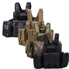 Chaleco táctico CS WarGame Airsoft Paintball Molle Ciras Combat Vest Ciras Vest táctico con accesorios de bolsa de la revista Triple