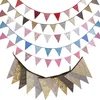 3.5m Floral Big Bandant Flags Fabric Bunting Personalidad Boda Cumpleaños Decoración Banner Baby Shower Garland