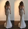 Fashion Gray Mermaid Long Evening Dresses 2022 Vneck bling recided prom party gown slim fit fit bively women 4886583