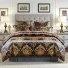 Роскошные жаккардовые постельные принадлежности набор короля размером с одеял для одеяла евро.