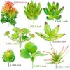 24 Pack Artificial Succulents Plant Garden Miniature Fake Cactus Floral DIY Home Fake Succulents Fake Plants Faux Succulents 10292763