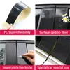 Bil PC Material Pillar Post Cover Door Trim Window Molding Stickers Plate Parts For VW Volkswagen Atlas Teramont X 2017-2023