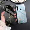 Case pour Xiaomi Redmi Poco X3 NFC M2 MI 10 11 Lite Note 8 9 10 Pro 9t 8a Luxury Square Temperred Glass Bumper Fundas Marbre Cover
