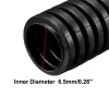 UXCELL 10m / 12,5 m / 16 m de longueur 10 mm DIA extérieur dia flexible Corruot à tube de tube de câble de conduit en ondulée pour câblage électrique noir