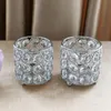 Bougeoir votif de cristal brillant Crystal, chandelle, pièce maîtresse de mariage, décoration de Noël à la maison de la fête de mariage