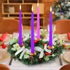 Decorative Flowers Christmas Candle Rings Centerpiece Decoration Holder Advent Wreath For Wedding Party Year Xmas Ornaments