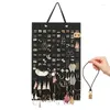 Sac de rangement Organisateur de porte-oreilles Organisateur de bijoux réutilisable avec poignée Portable Space Sépartie pour les femmes