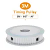 3M-60T TIMING PULLEY INGORE Taille 8/10/12/14/15/16/17/19 MM MOTEUR MOTEUR MOTEUR MATÉRIAL ALLIAGE POUR LA LAVETH 10/15 MM 3M CELOUR DE TIRMING