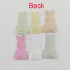 60Pcs 2.8x5CM Rabbit Padded Appliques For Clothes Hat Sewing Supplies DIY Headwear Hair Clip Bow Decor Patches