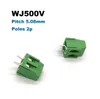 Pitch 5.08mm Screw PCB Terminal Block Connector Straight Pin 2P 3P WJ500V Bornier Wire Cable Morsettiera 300V 10A 30/50/100Pcs