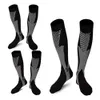 Brothock 3 paires Sports Socks de compression Men 20-30 mmHg Run infirmière chaussettes de vol pour œdème varices diabétiques 240322