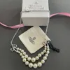 Viviane Westwood Necklace Designer Viviane Empress Dowager XIS Butterfly Pearl Necklace