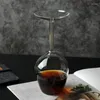 Copos de vinho de cabeça para baixo xícara de copo engraçado de festas de vidro flautas de casamento borossilicato bourbon uísque moderno