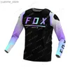 Cycling Shirts Tops BAT Downhill Jersey Camiseta Motocross T-Shirt Enduro Jersey Bicycle Off-Road Cycling Clothing Maillot Ciclismo Hombre Y240410