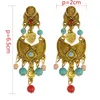 Dangle Earrings Vintage Ethnic Colorful Resin Beads Tassel Drop For Women Bohemian Gypsy Tribal Turkish Afghan Jewelry