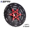 ZTTO 12S 9-50T Cassette MTB Bike 12 Speed XD Compatibel Zwart 556% Bereik 12V K7 Freewheel Sprocket Mountain Bicycle vliegwiel