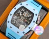 Męskie oglądanie nowych mechanicznych zegarków RM11-03 MECHANICZNY Luksus dla mężczyzny High End Factory 3K Niesamowite, wspaniałe projektanty wysokiej jakości