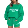 White Hoodie Fox Luxury Designer Tracksuit Shorts Long Whites Sleeved Foxx Two 2 Piece Women Coture Pullover Hoodeds Casual Sweatshirt