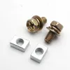 10 Definir a moto universal Scooter ATV Dirt Bike Terminal Porca e parafusos parafusos M5x10mm m6x12mm 4ah 5ah 6ah 7ah