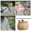 front handle bicycle fixed basket hand-woven front handle basket is perfect bike bag bisiklet bike accessories bisiklet aksesuar