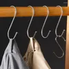 Haken hängende Büro für Pflanzen schwere S-Shape-Handtücher Edelstahlküchenkleider Kleidung Taschen Schlafzimmer Haken Rack Stahl 10pcs