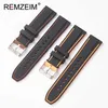 Смотреть ленты премиум -силиконовой часы Quick Release Rubber Watch Bess 20 мм 22 -мм 24 -мм часов для часов замены часовых часов greenl2404