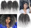 Fashion 8quot Marlybob Crochet Hair Extension Marlibob Water Wave Kinky Curly Jerry Curly Brawing Hair Marley Braid Hai6387519