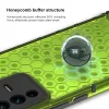 Étui à l'épreuve des chocs de touche pour Vivo V23 5G V23 Pro Y76 5G Y76S Y74S Y55S Téléphone en nid d'abeille transparent Couverture arrière pour IQOO U5 NEO 5S