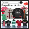 2024 2025 Palestina maglia calcistica a casa 3a 4 -four Black White 24 25 CD Palestino Nome personalizzato Nome calcio Calcio Hotsoccer