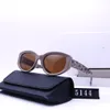 Sunglasses Fashion Glasses Oval Frame Designer Sunglass Womens Anti-radiation Polarized Lenses Mens Retro Eyeglasses with Original
