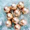 10pcs Gold Ball Decor Silver Ball Cake Topper Birthday Cup Cake Decor Toppers Fruit Insert Card Birthday Party Wedding Favor