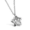 New Star Mosaic Cubic Zirconia Pendant Collier Titanium Steel Gold Chic Star Pendants Pendant Femmes Collier N17066276L