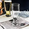 2pcs verres de bière artisanaux d'épaisseur grande capacité à bière professionnelle tasse de bière transparente Verre Verre Coup Club Bar Party Drinkware à domicile