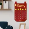 Party -Dekoration DIY Eid Mubarak fühlte Ramadan -Kalender mit Tasche für Kindergeschenke Countdown -Kalender 2024 muslimisches Dekor