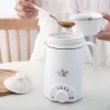 Kessel Mini Elektrische Thermiekessel Keramik Wasserheizung Tasse Milchkessel Nudeln Brei Eintopftopf Babynahrung Slow Cooker Teekanne 220 V