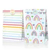 12 -stcs/veel schattige regenboogwolk Summer themafeest papieren zakken snoepbox koekje cadeauzakken baby shower verjaardag voorsteden benodigdheden
