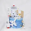 Décor de gâteau aérospatial décor astronaute gâteau topper mini modèle de navette spatiale pour l'espace anniversaire décorations de fête