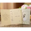 1PCS Green Laser Cut Bride and Groom Wedding Invitations Card Cartes de voeux Personnalisez les enveloppes Party Favor Decoration