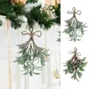 Decorative Flowers Mistletoe Garland Durable Faux Branches Simulated Easter Greenery Floral Stems Plant Home Decoration Accessories