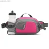 Sportsäcke Fanny Pack mit Brieftasche Mobiltelefonbeutel Domens Obdachlosen Bag Nylon mit Flaschenregal wasserdicht laufen Wanderfeuchtigkeitsdach y240410