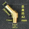 1PCSレギネスブラスホースバーブフィッティング45度肘8mm 9mm 10mmホースIDからBSPT1/8 "1/4"男性スレッドアダプター