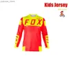 Camicie ciclistiche tops kids fuorise da corsa su strada in jersey jersey jersey camiseta motocross t-shirt pipistrello enduro enduro jersey y240410y2404180xpy