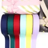 Couleur continue Grosgrain 1-1 / 2 "38 mm / 25 mm 10yards Ribbons pour les arcs de cheveux / emballage cadeau Diy Christmas Decor Materials YM18010109