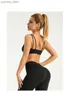 Yoga Outfits Double-shoulder Thin-strap Sports Underwear High-elastic U-shaped Shockproof Gather Beautiful Back One-piece Sports Bra Y240410