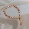 Charm Bracelets 2024 Korea Baroque Pearl Fashion Designer Friends Ie Bracelet String Jewelry For Women Accessory