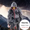 Jpzylfkzl Hot Raincoat Set Män/kvinnor cykel regnrock poncho vindrock jacka vindtät cykel vattentät utomhus regnrock män