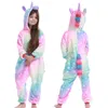 Pyjamas à licorne pour filles étoiles arc-en-ciel kigurumi grenouillère enfants animal panda pijamas garçons costume enfants pyjamas bébé